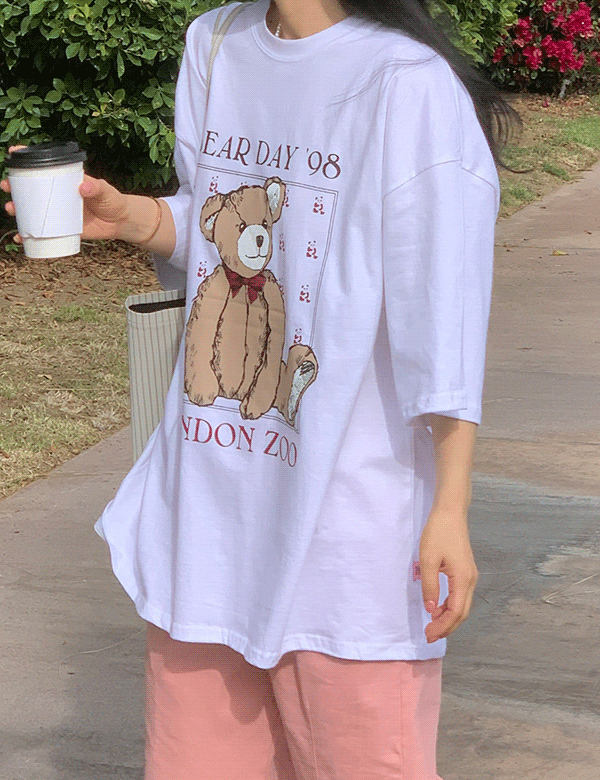 벌스베어 루즈 오버핏 반팔 티셔츠 (3color)
