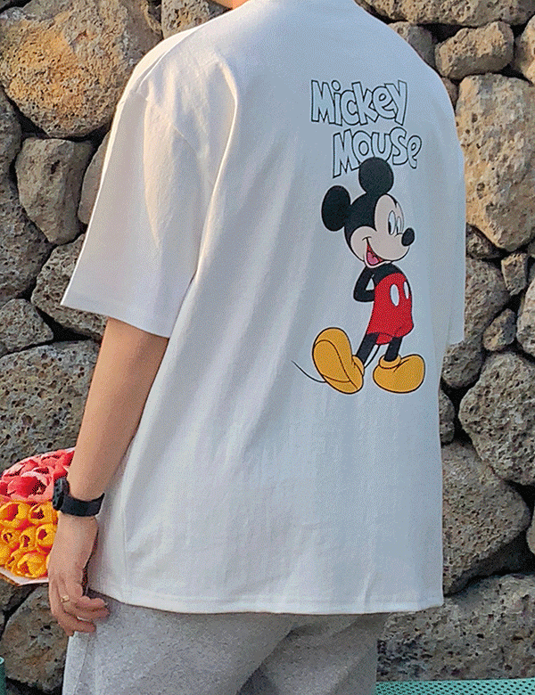 커플즈 박시 반팔 티셔츠 (4color) ‘디즈니정품’