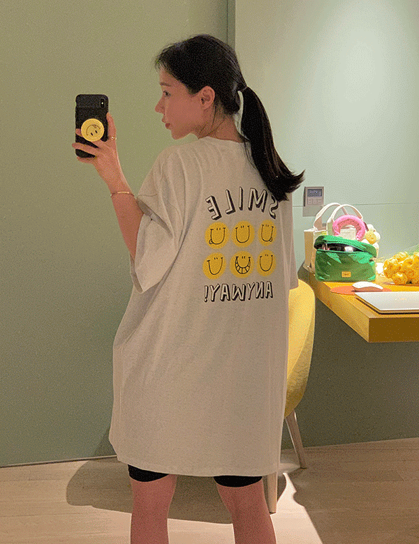 스마일웨이 루즈 반팔 티셔츠 (4color)