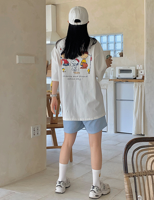 찰키 박시 반팔 티셔츠 (3color) ‘남녀공용’