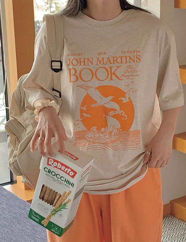 북마크 반팔 티셔츠 (3color)